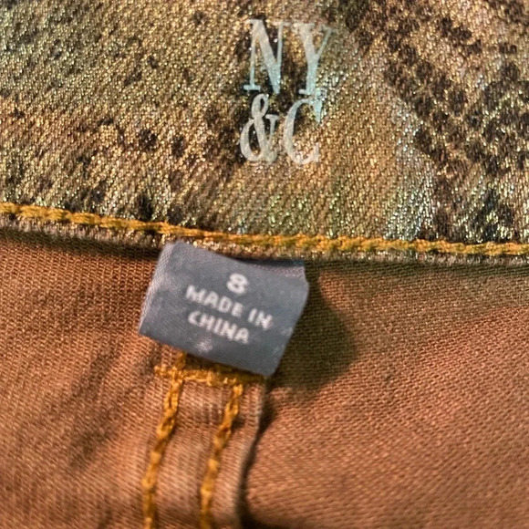NY&company gold snake print size 8 - Picture 4 of 6